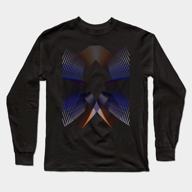 Geometric Minimal galaxy purple Long Sleeve T-Shirt by carolsalazar